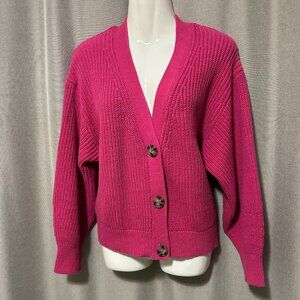 H&M Women's Cotton Blend Cardigan Sweater - Medium Large